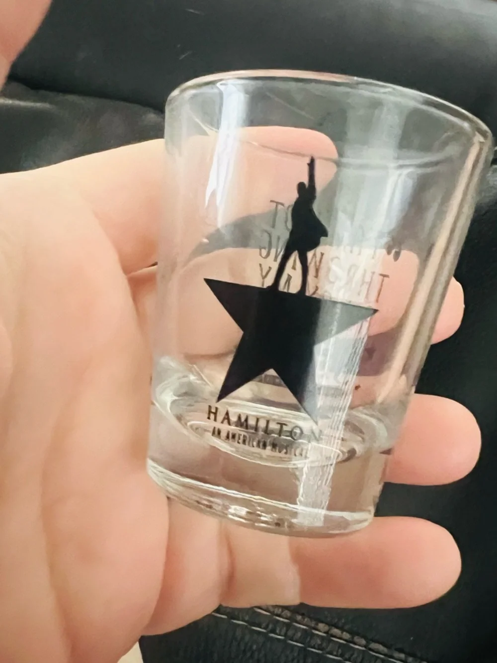 Alexander Hamilton 'I Am Not Throwing Away My Shot' Shot Glass New in Box - Picture 2 of 5